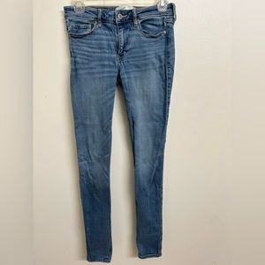 Abercrombie & Fitch Womens Size 4L Jeans Blue 27X33 Long Pant Super Skinny